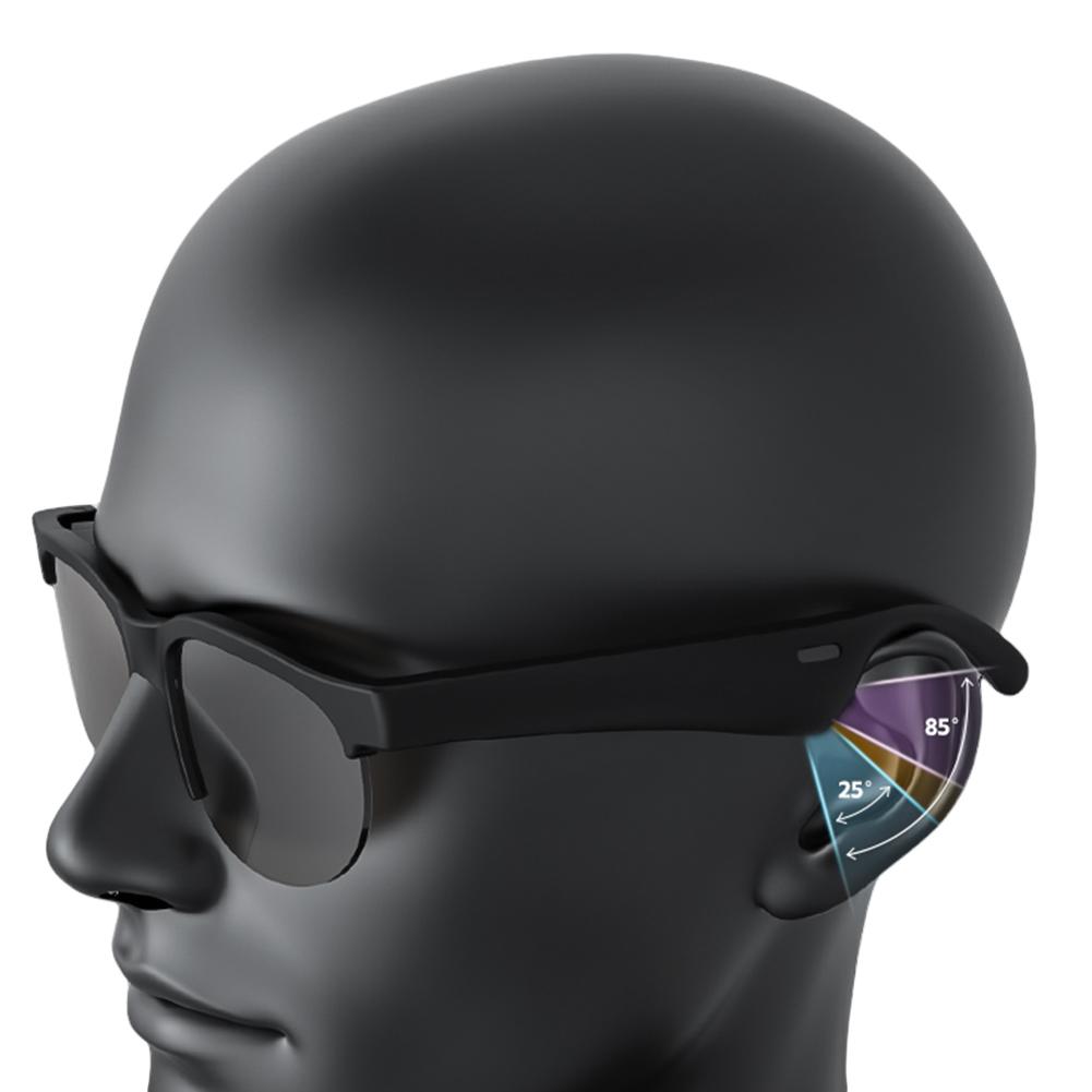 AI Intelligent Translation Glasses Bluetooth-Compatible 5.4 Smart Glasses Built-in Microphone Speakers Sports Driving Sunglasses - Image 3