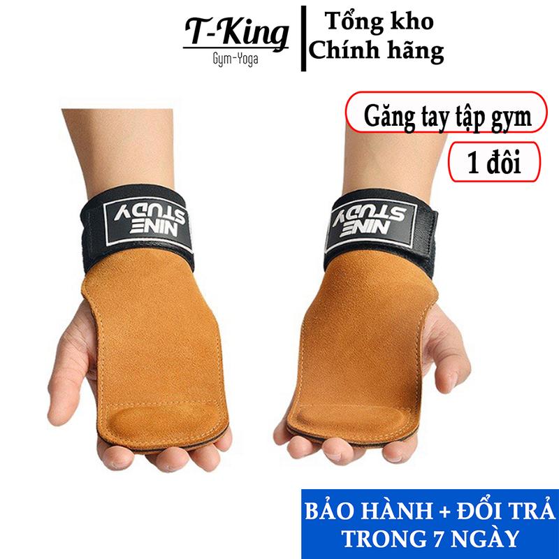 Găng Tay Bao Tay Tập GYM, Dây kéo lưng Lifting Straps đa năng hỗ trợ tập Gym nine study, Deadlift, lên xà, nâng tạ Chống Trơn dày 2mm găng