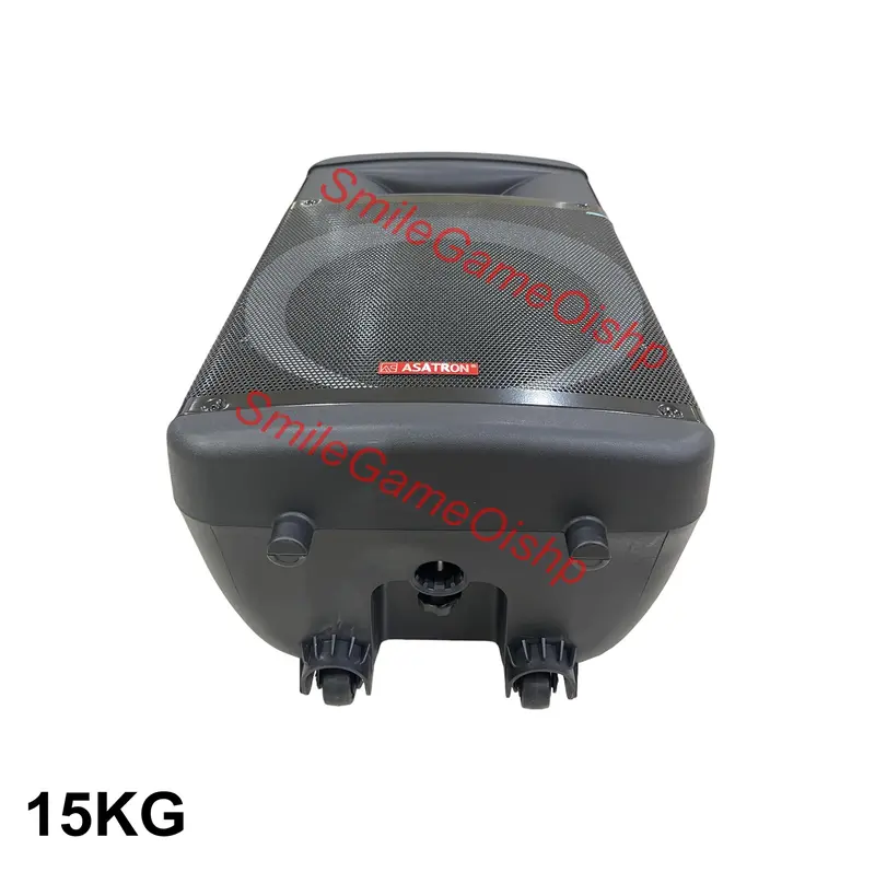 Speaker Asatron Hollywood 15 Inch Bisa Di Charger Bonus 2 Mic Wireless Free 1 Stand New Bluetooth Led 1