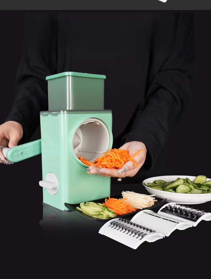 Product Introduction of Swirl Vegetable Cutter, Manual Food Chopper, Multi-functional Vegetable Slicer, Shredder & Grinder, Food-grade Material, Sturdy & Safe, Kitchenware for Home Use Utensils 3