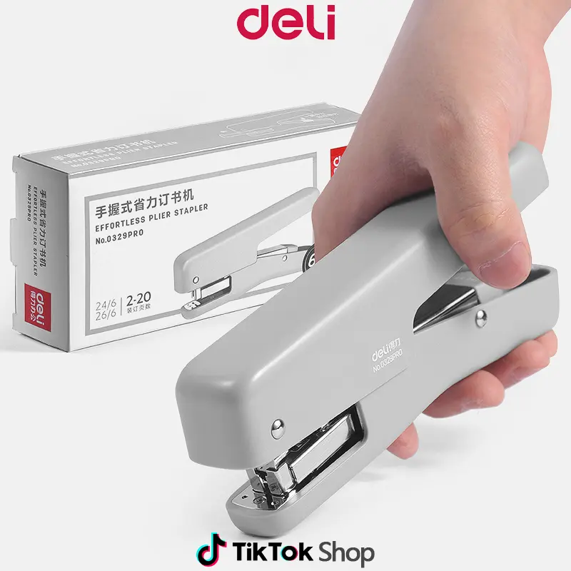 Deli Heavy Duty Labor-saving Stapler for Office & School Supplies 24/6 26/6 - 0329PRO