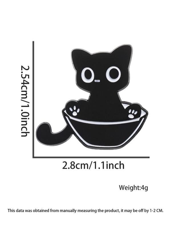 Summer Cute Cat Design Brooch, Animal Design Brooch, Fashion Accessories for Men & Women Suitable for Backpacks, Jeans, Scarves, Hats Decoration Fixed Buckle 1