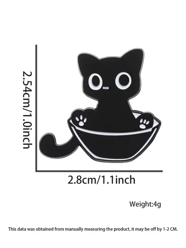 Summer Cute Cat Design Brooch, Animal Design Brooch, Fashion Accessories for Men & Women Suitable for Backpacks, Jeans, Scarves, Hats Decoration Fixed Buckle 1