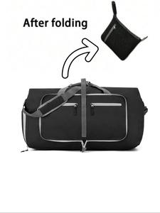 Large Capacity Travel Bag, Foldable Storage Travel Bag, Lightweight Travel Bag with Shoe Compartment for Travel & Storage