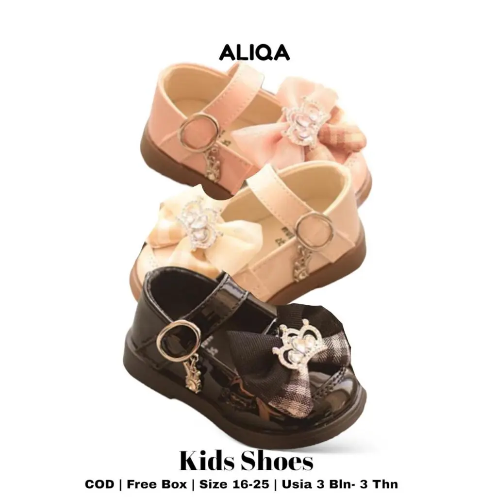 Dequuenstore [COD] Shoes Aliqa Sepatu Bayi Perempuan Sepatu Anak Perempuan Sepatu Prewalker Size 16-25 Usia 3 Bln-3 Thn TOP PRODUK