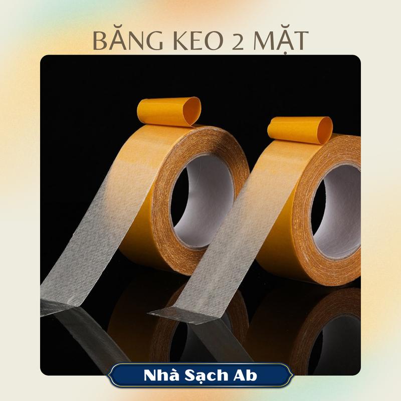 Băng keo 2 mặt dạng lưới đa năng siêu chắc chắn, không để lại keo khi bóc, cố định dùng trong gia đình.