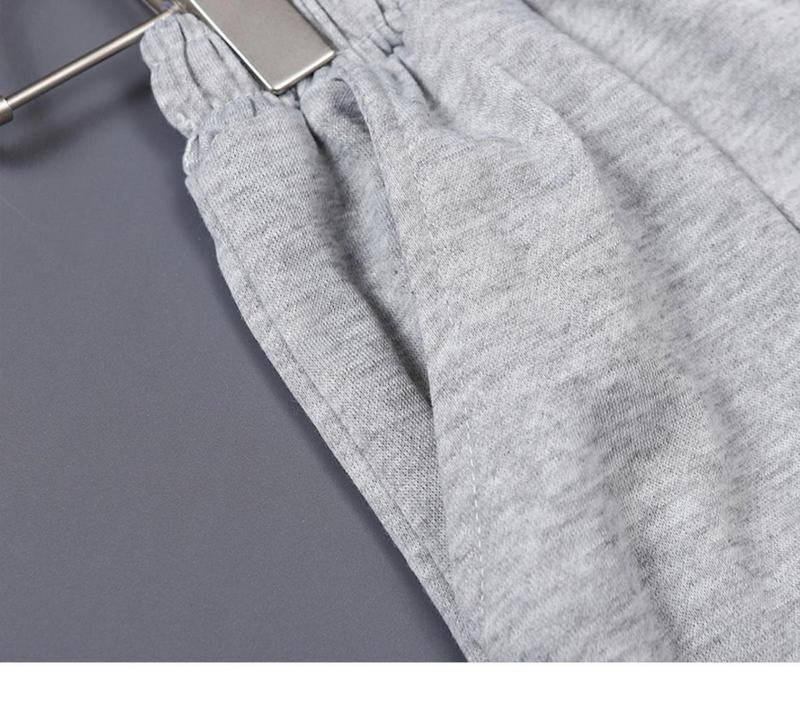 Product Introduction of Simple Solid Color Sweatpants Men's Spring Fashion Brand Trendy Loose Casual High Street Straight Wide Leg Sports Pants Menswear Retro 17