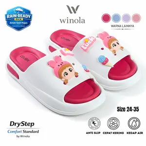 Winola - Sandal Selop Anak Perempuan EVA Ice Cream Chibi LUCK  DryStep Comfort Ringan Anti Air Cute 3109-L5