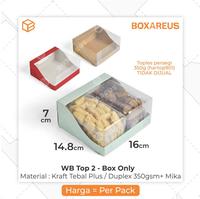 Gambar Box Mika Kotak Hampers Dus Kue Kering Parcel Box Toples | WB TOP 2 - Brown dari Box Are Us Kota Bandung 1 Tokopedia