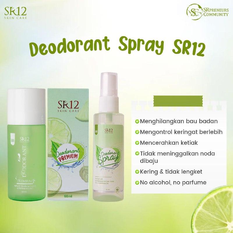 Product Introduction of DEODORANT SPRAY SR12 ORIGINAL / PENCERAH KETIAK / OBAT BAU BADAN AMPUH / NON PARFUM 100% HERBAL Tanpa Pengharum 11