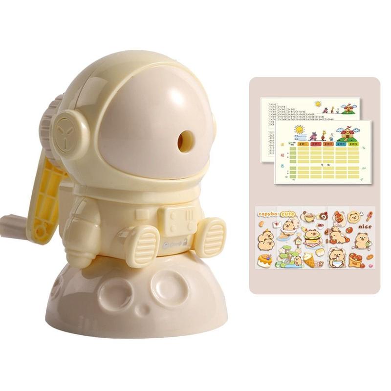 Product Introduction of New Automatic Lead Feeding Cartoon Pencil Sharpener Portable Small Rocket Student Cute Pencil Sharpeners Pencil Sharpener for Kids Hand Crank Sharpening Tools 12