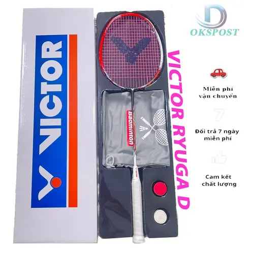 Vợt Cầu Lông V Ryuga Bản Full Hộp - Căng 11kg ( Căng Max 13kg ) Phụ Kiện Bao Vợt Túi Nhung + Quấn Cán