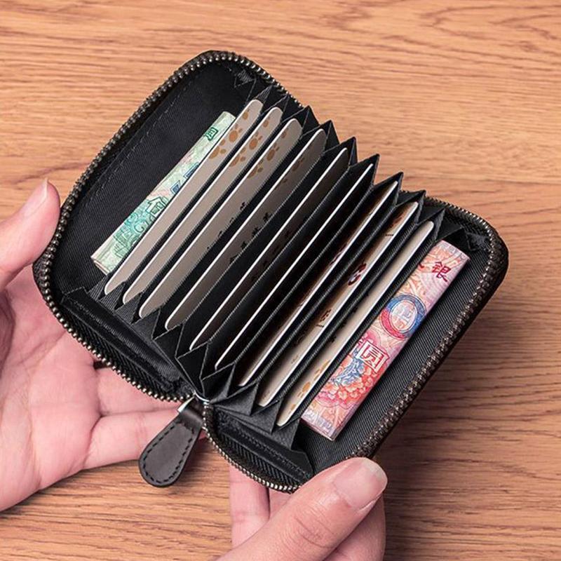 Ví Đựng Thẻ Nhiều Khe, Phong Cách Cổ Điển Ví Nhỏ, Dành Cho Phụ Nữ Và Nam Giới, Túi Tín Dụng, Chất Liệu PU, Thích Hợp Sử Dụng Trong Công Tác, Ví Nam, Z8N4 3