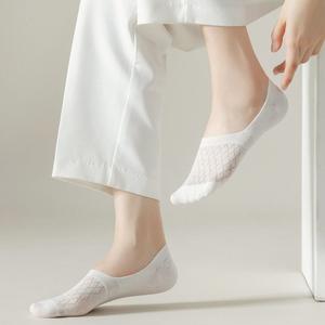 ถุงเท้าข้อเท้า สำหรับผู้หญิง กันลื่น รัดรูป เหมาะสำหรับฤดูร้อนและฤดูใบไม้ร่วง ตาข่ายบาง ท็อปต่ำ มองไม่เห็น ดูดซับเหงื่อและระงับกลิ่นกาย Clothing Lady Women เสื้อผ้า