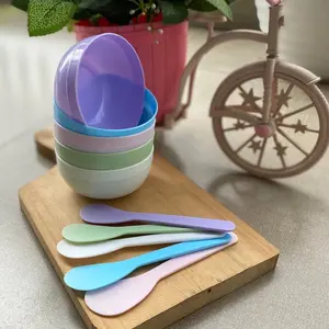 Mangkuk Masker + Spatula untuk Wadah Masker dan Meratakan Masker Wajah/Badan - Mangkok