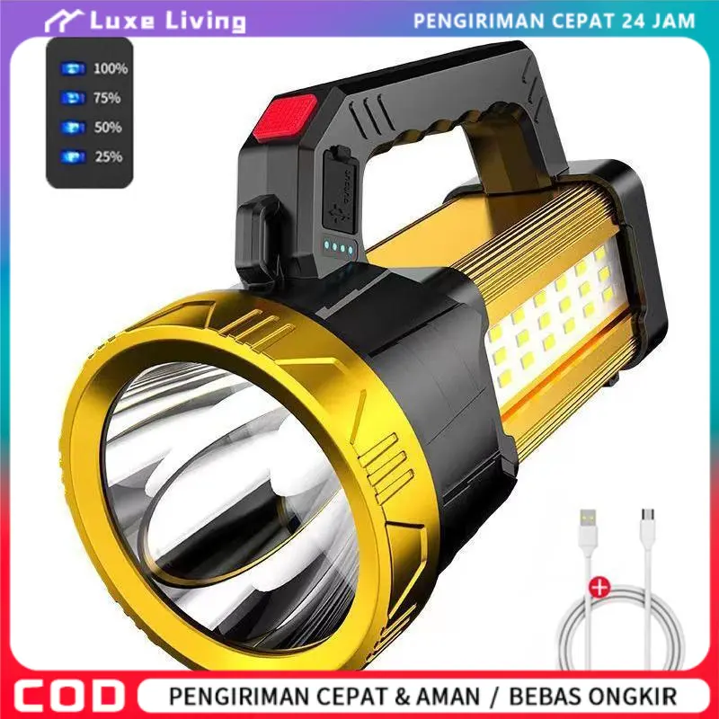 【Dikirim dari Indonesia】2025 new model Senter LED Super Terang - Shop ...