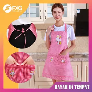 FXG - Apron Masak Tahan Percikan Air Celemek Tahan Minyak Poliester CLM02 COD