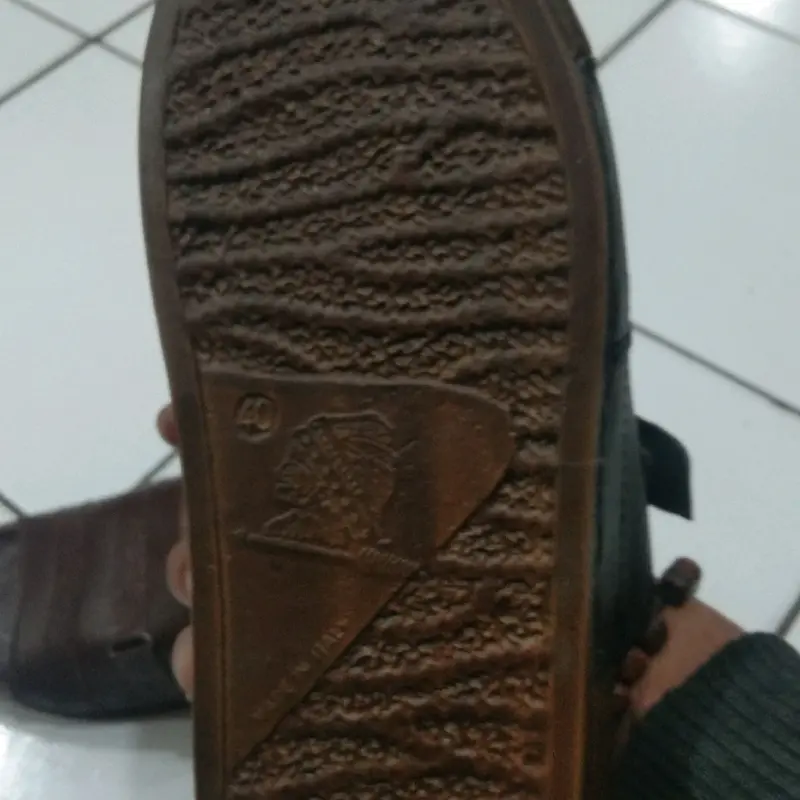 sandal model indian brand nugraha atau andian kulit asli 100% bayar COD Coklat Hitam Karet 7
