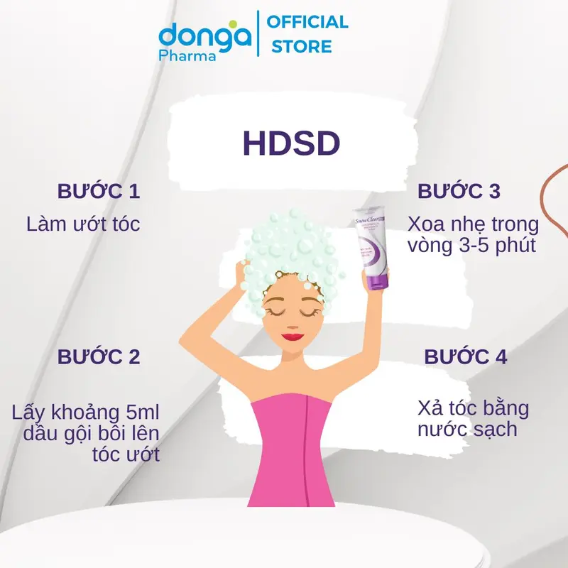 COMBO 2 TUÝP Dầu gội SnowClear One chiết xuất dầu dừa tác động kép - tuýp 50ml 5
