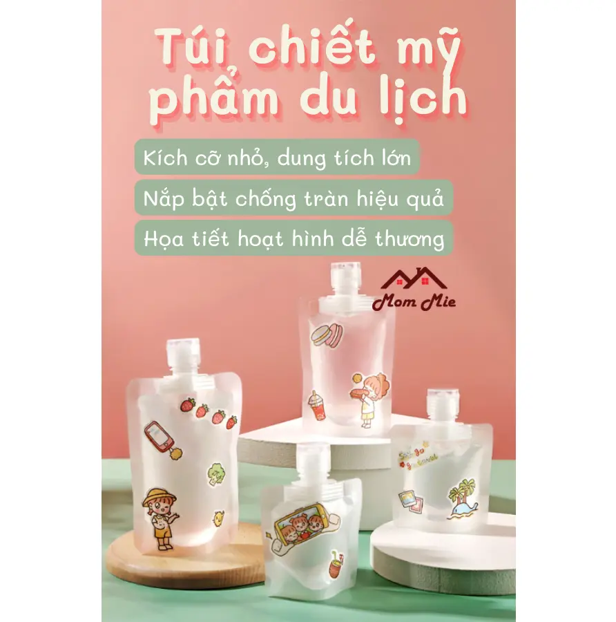 Túi chiết mỹ phẩm tiện lợi khi du lịch, đi bơi - J122, C002