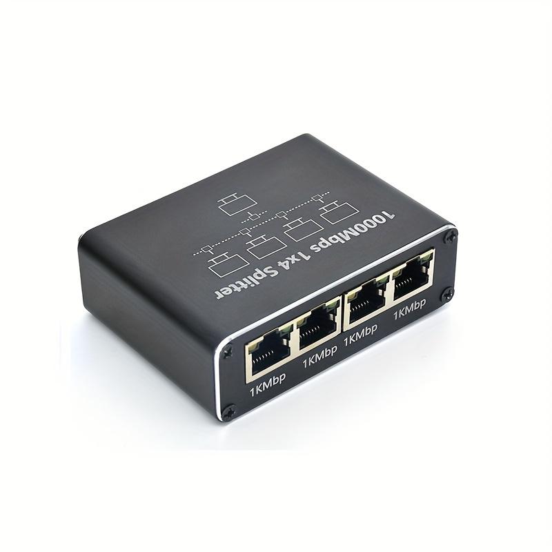 Gigabit Ethernet Splitter 1 to 4 - Network Splitter with USB - TikTok Shop