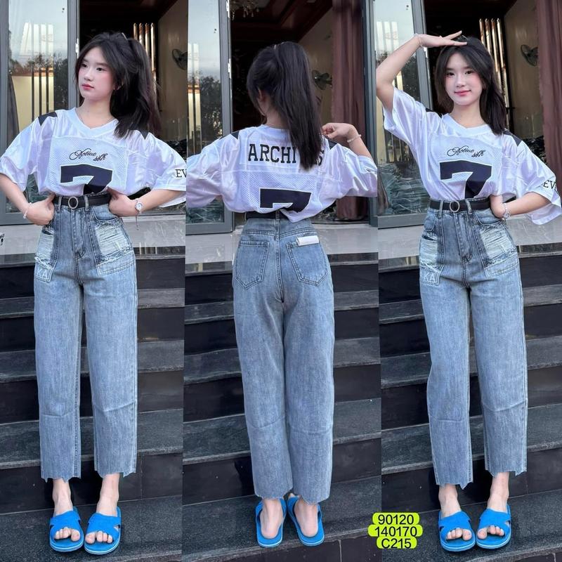 Quần jeans baggy loại 1 (KÈM ẢNH THẬT) đủ Szie s m l 8