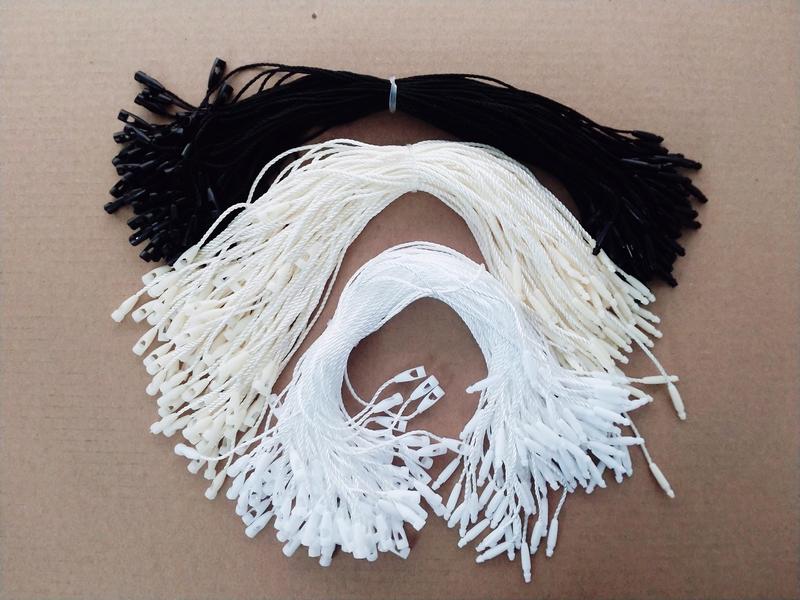 100 dây xỏ tag mác quần áo đầu khó tròn_ loại cao cấp chất liệu Polyester_Nhận làm dây treo khắc Logo theo yêu cầu