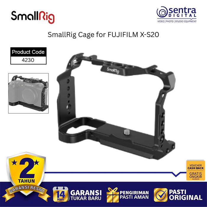 Gambar SmallRig 4230 Full Cage FUJIFILM X-S20 Ergonomic Design with Strap Slots & Arca-Swiss Quick Release dari Sentra Digital Kota Surabaya Tokopedia