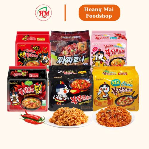 Mì Gà Cay SamYang Hàn Quốc đủ loại Lốc 5 gói x 140g | Mì Hàn Quốc Chính Hãng date mới 0
