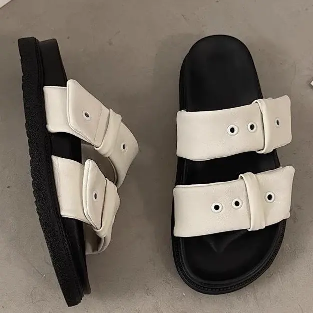 Dép thời trang hai quai mẫu mới nhất 2025 Kèm ảnh thật_mã t10 DéP Nữ Shoes GiàY Nhung Sandal Jean Women