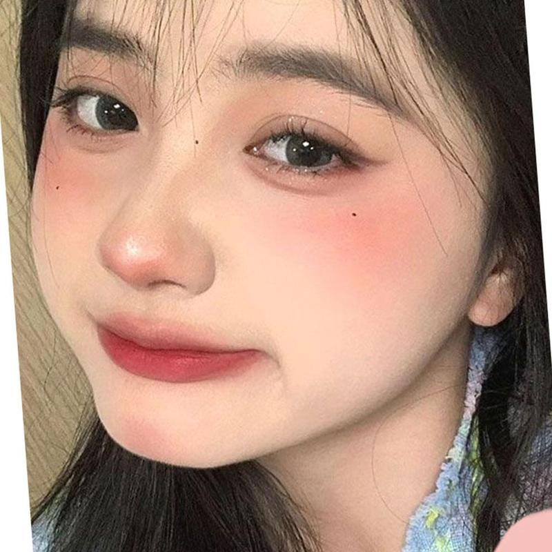 Bảng má hồng 3 màu lì Nhỏ Cầm Tay màu đất đỏ Phấn mắt trang điểm Đường viền bóng S1K5 8