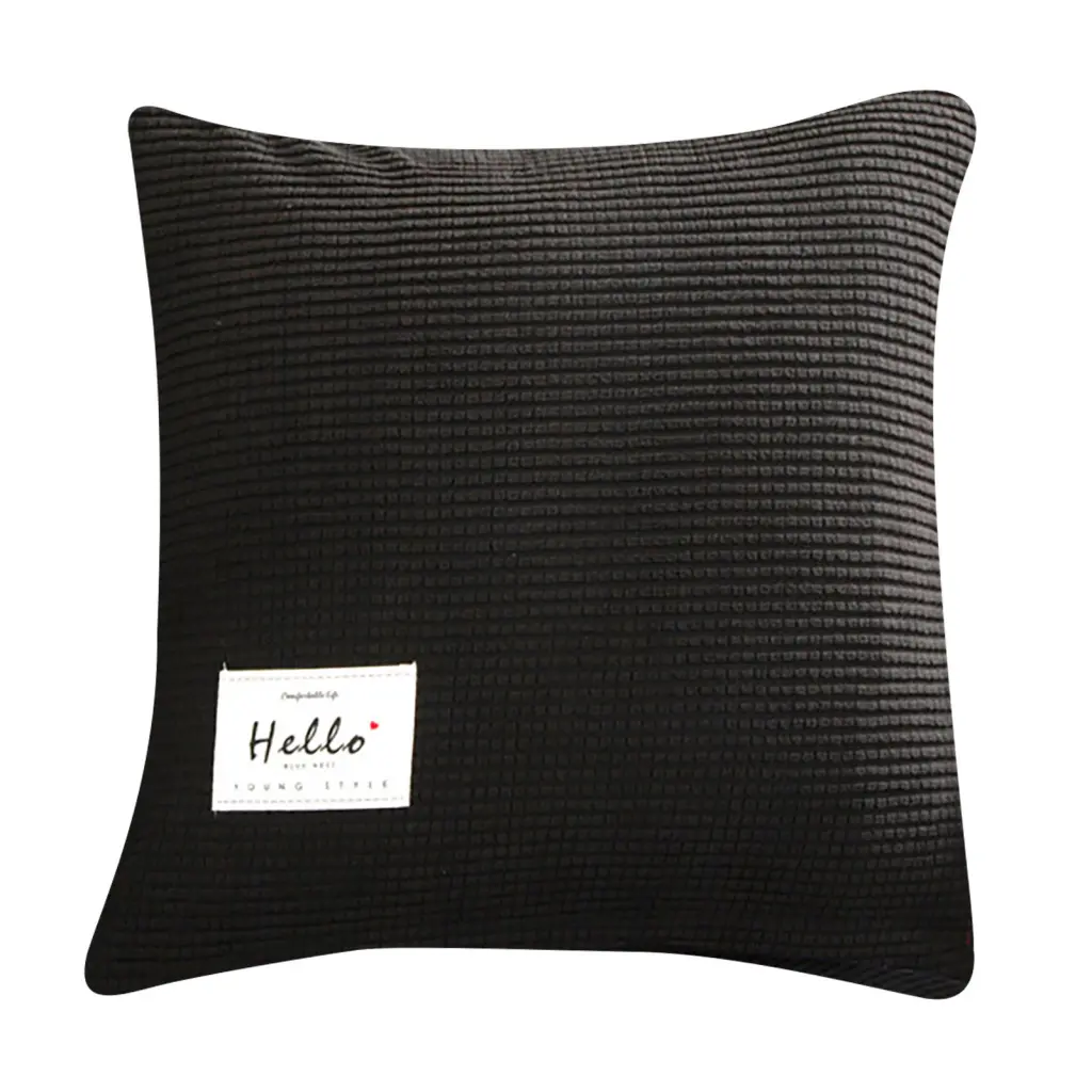 [qoineian] Cushion Cover Practical Cushion Case Plush Thickened Sofa Pillow Cover Decorative Modern Simple Design Sofa Pillowcases for Bedroom Decorative