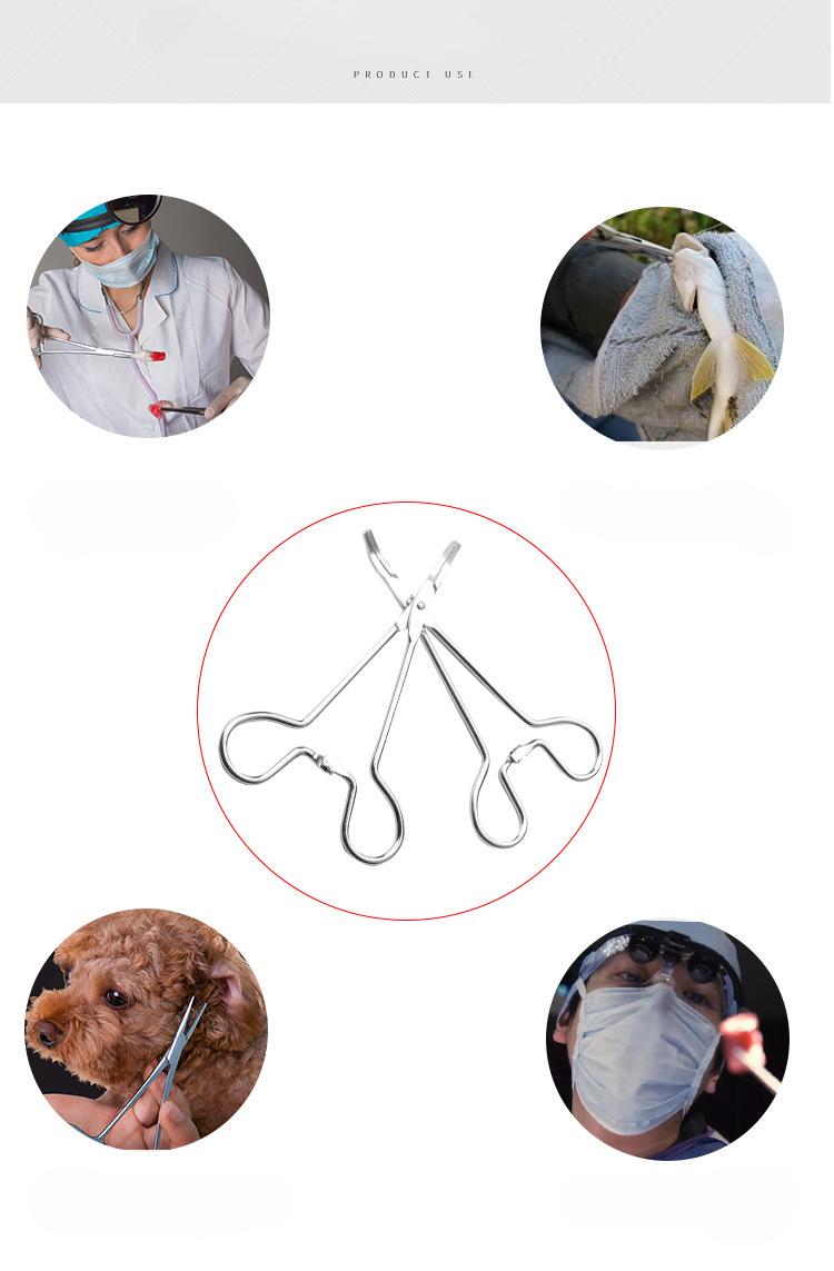 Product Introduction of 2pcs Stainless Steel Ear Plucking Pliers for Dog Ear Hair & Hemostat Grooming Tweezers for Pet Ears Hair Cleaning Tools Pet Supplies 2
