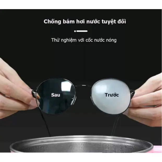 COMBO 03 HỘP Khăn lau kính Nano hộp 100 miếng khăn giấy chống bám hơi nước nl 6