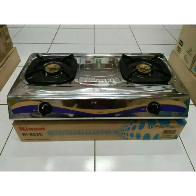 KOMPOR RINNAI 2 TUNGKU + SELANG REGULATOR RI 522 S, RI 522 C, RI 522 E, RI 522 A 5