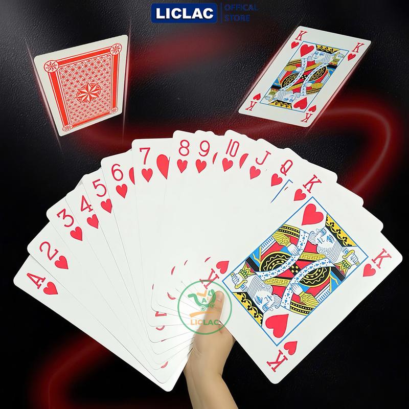 Bộ Bài Tây Khổng Lồ Full Size trò chơi giải trí vui vẻ - Bài Poker kích thước lớn A4 Playing Card 2