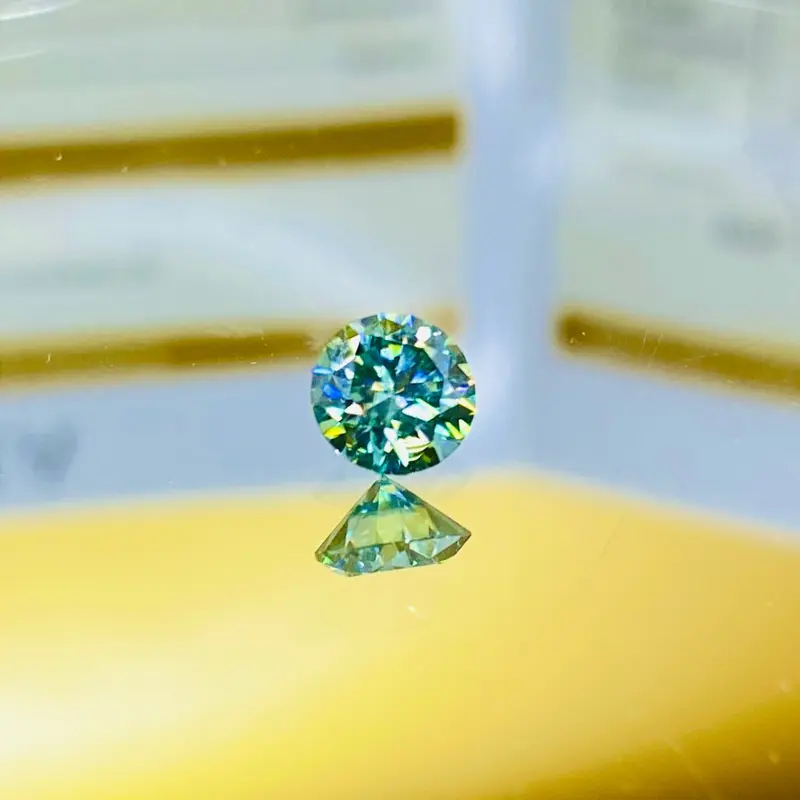 Moissanite Màu Xanh 58G từ 4li-15li Có  Kiểm định GRA - Kimlocphat Vietnam 3