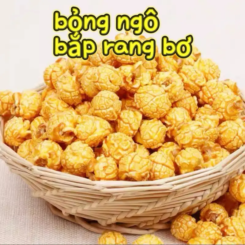 500gram Bắp rang bơ bỏng ngô thơm ngon giòn rụm popcorn