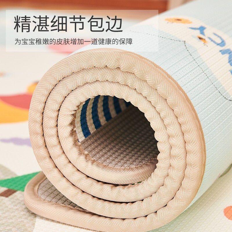 Thảm Tập Bò Cho Em Bé Dày Dặn, The pattern color is randomly sent, not a specified color.Thích Hợp Sử Dụng Tại Nhà Cho Trẻ Sơ Sinh Và Trẻ Em, Chống Sốc, Thảm Trải Sàn Bằng Xốp, Chống Bám Bẩn, Không Chứa Formaldehyde, Thảm Trải Sàn 3