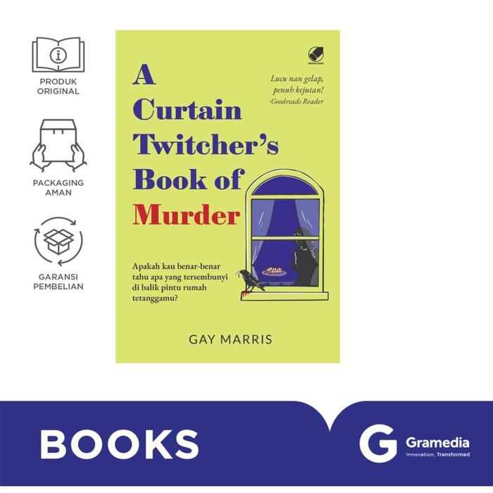 Gambar Gramedia Buku Fiksi A Curtain Twitcher's Book of Murder (Gay Marris) dari Gramedia Kota Administrasi Jakarta Barat Tokopedia