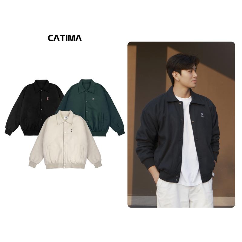 Xả Kho Áo Khoác VARSITY Basic CATIMA AV33 - Lót Trần Bông Quả Trám