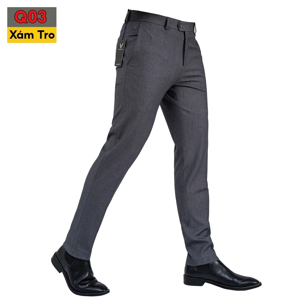 Quần Âu Nam Slimfit Màu Xám Tro - Q03