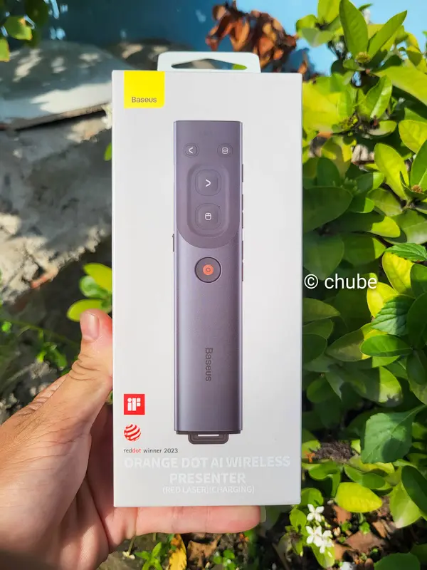 Bút Laser trình chiếu Baseus Orange Dot Wireless Preseᵰter Series 0
