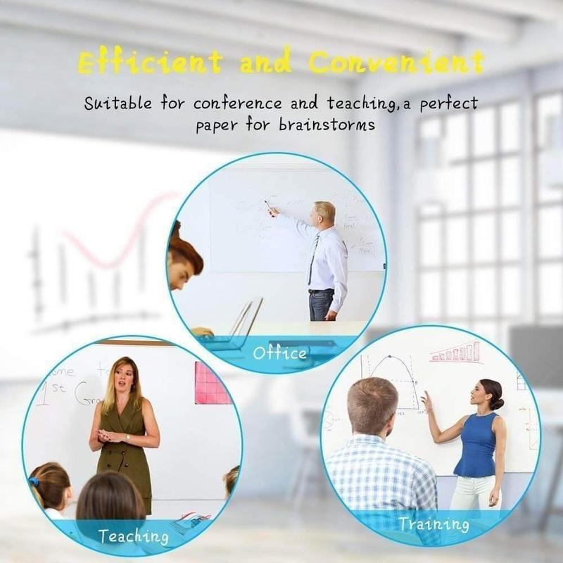 Product Introduction of electrostatic adsorption whiteboard wall stickers seamless whiteboard sticker children graffiti draw 10