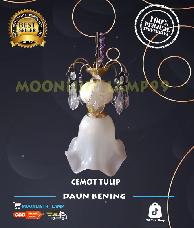 LAMPU GANTUNG HIAS TULIP / LAMPU HIAS / LAMPU HIAS KLASIK / DEKORASI LAMPU / DEKORASI RUMAH / DEKORASI GANTUNG 0