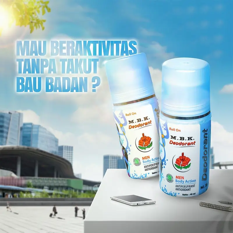 M.B.K Deodorant Roll On 40 ml | Deodorant | Penghilang Bau Badan Wanita | Mbk | M B K | FUFUMISE Ketiak Wangi 4