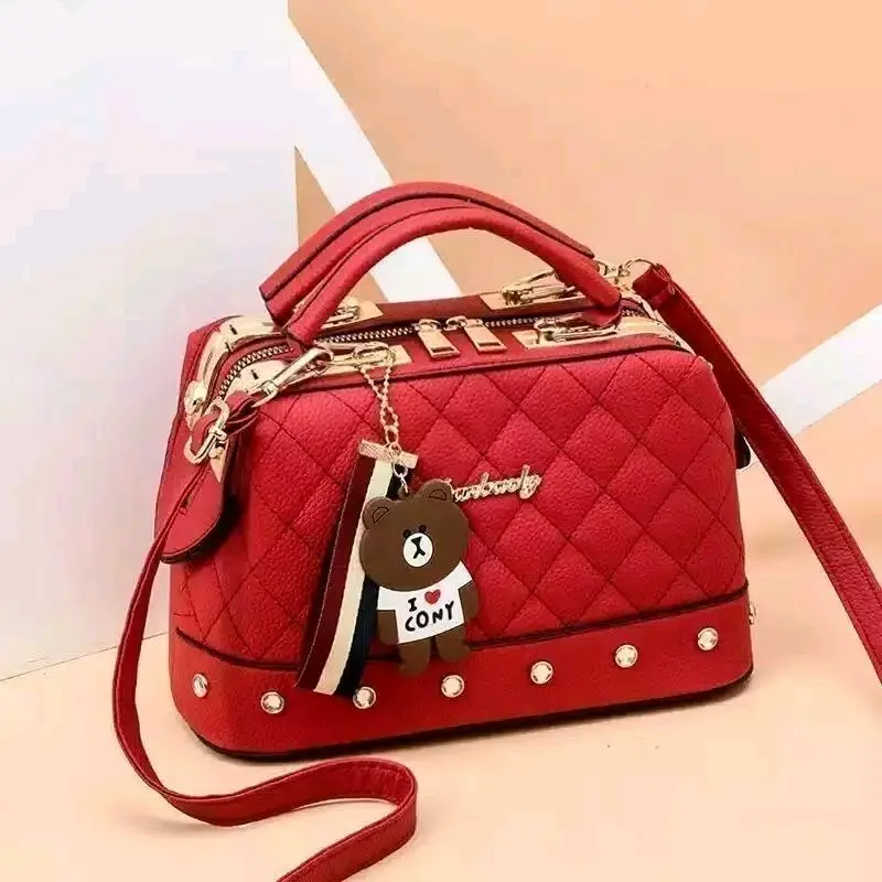 Tas Selempang Bahu Handbag Wanita Doctor Kulit Sintetis Gcci