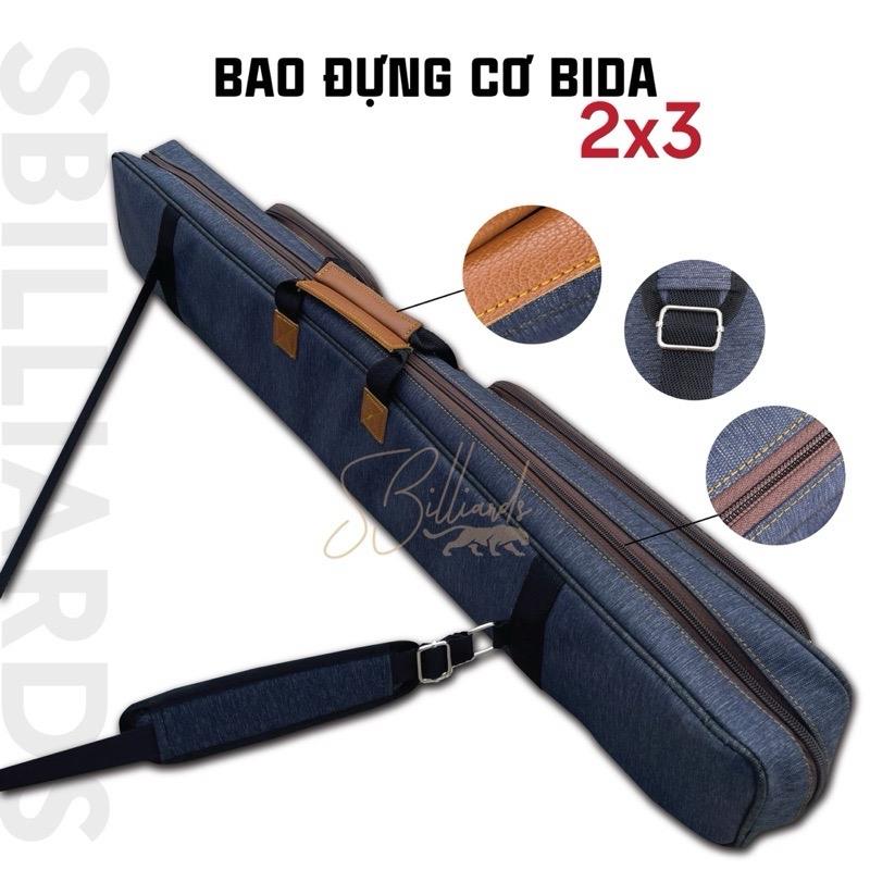 Bao đựng cơ bida Bao vải Bao da Bao 2x3 Bao 3x4 Bao đựng 2 chuôi 3 ngọn Bao đựng 3 chuôi 4 ngọn Bao có màu đen nâu xanh than cho các bạn chọn Túi thể thao