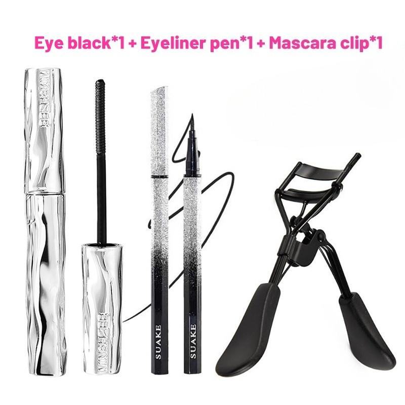  Bộ Trang Điểm Mắt 3 Cái   bộ Không Thấm Nước Bao Gồm Kẹp Mắt Đen Và Bút Kẻ Mắt Màu Đen Cho Mắt 