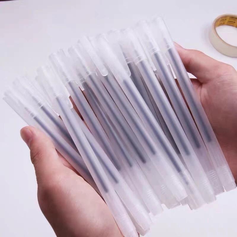  Combo 20 Bút Gel Vỏ Nhám Cho Học Sinh Ngòi 0.5mm Nhanh Khô Đồ Dùng Học Tập Bút 1k Bút Chép Kinh Có Mực Đen Xanh Đỏ ngòi  bút but  khon hanh  Bút Không Ngòi bút  adrenaline mực  xanh  đen  của  muji 